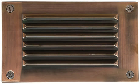 Dabmar Lighting LV675-L3-AMB-ACP antique copper outdoor step light