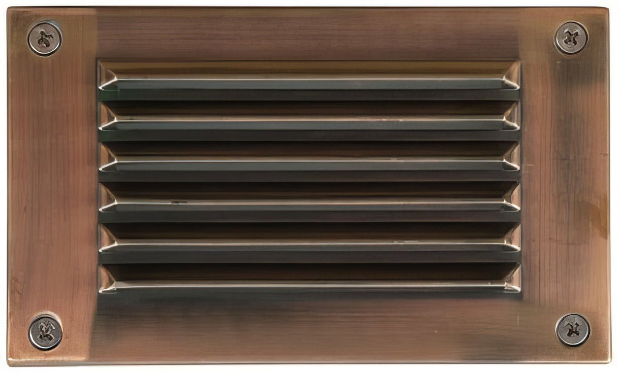 Dabmar Lighting LV675-L3-AMB-ACP antique copper outdoor step light