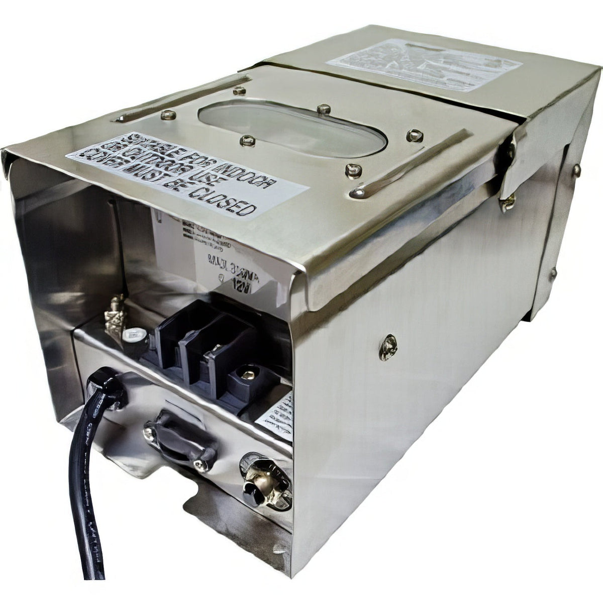 Dabmar Lighting LVT300-SS Magnetic 300 Watt Low Voltage Transformer with Digital Timer and Photocell Stainless Steel