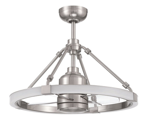 Craftmade LVY24BNK4 19" Levy Ceiling Fan in Brushed Polished Nickel