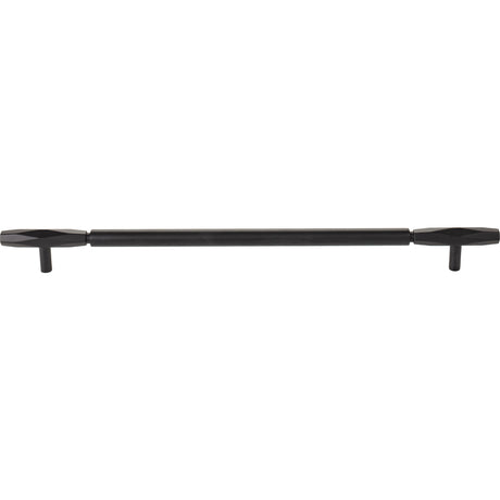 Top Knobs TK3086BLK Kingsmill 12" Center to Center Bar Pull Flat Black