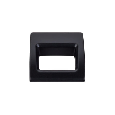Top Knobs TK615BLK Tango Center to Center Finger Pull Flat Black