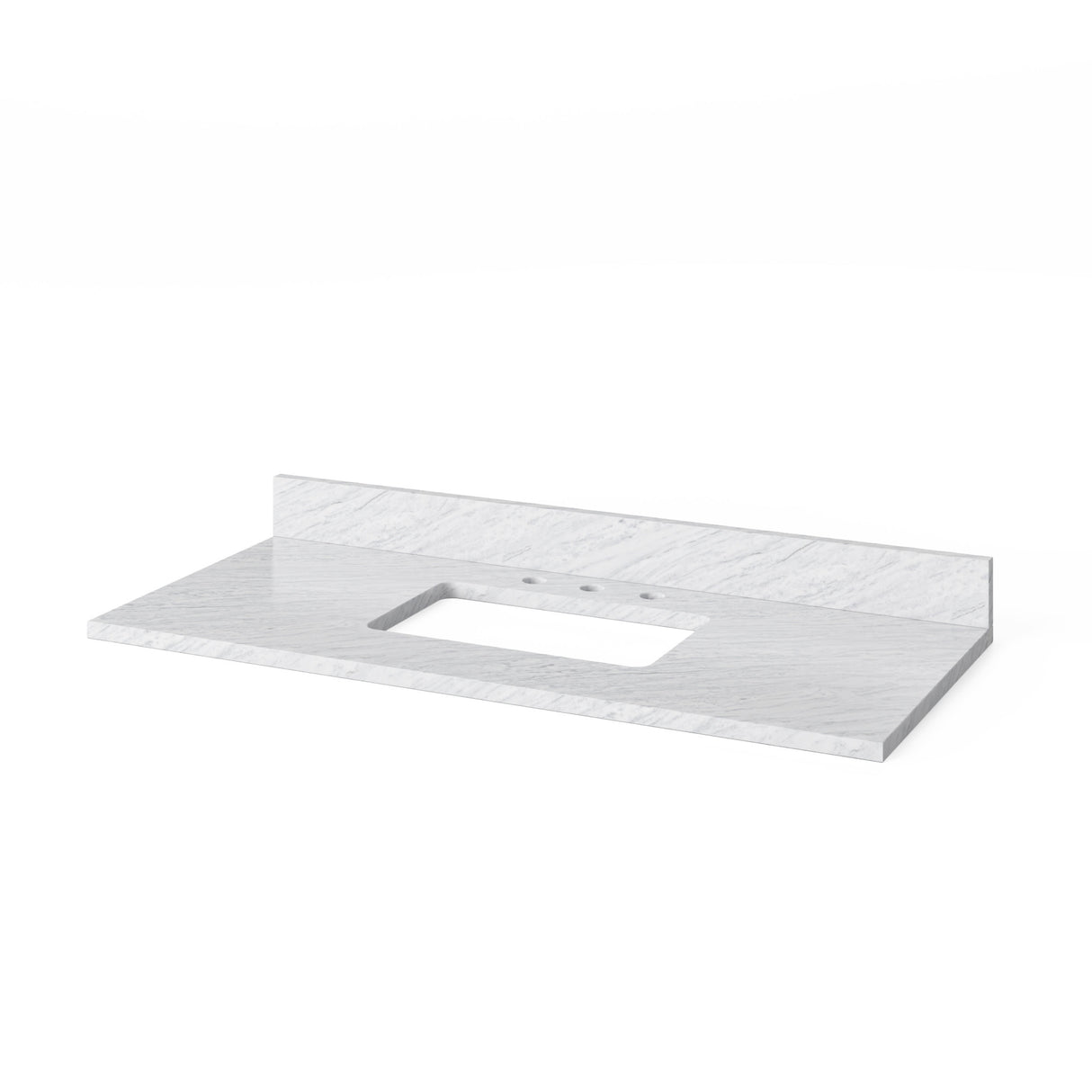 Jeffrey Alexander Kipling 49" Natural Oak Single Sink Bathroom Vanity with White Carrara Marble Top - Single-Hole Faucet Top product image 4