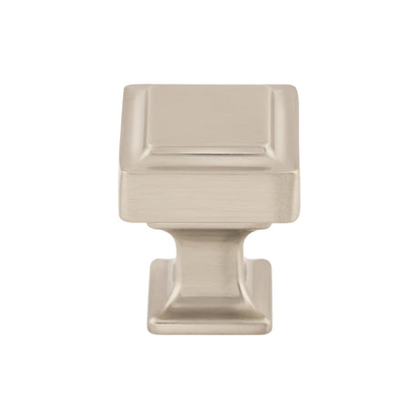 Top Knobs TK700BSN Ascendra 1" Length Square Knob Brushed Satin Nickel