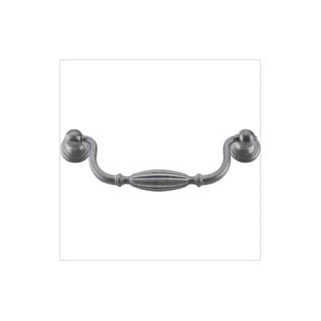 Top Knobs M137 pewter light cabinet drop bail pulls