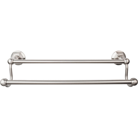 Top Knobs ED7BSNB TOP BATH (R) Edwardian Bath Double 20 1/2" Wall Mounted Towel Bar Brushed Satin Nickel
