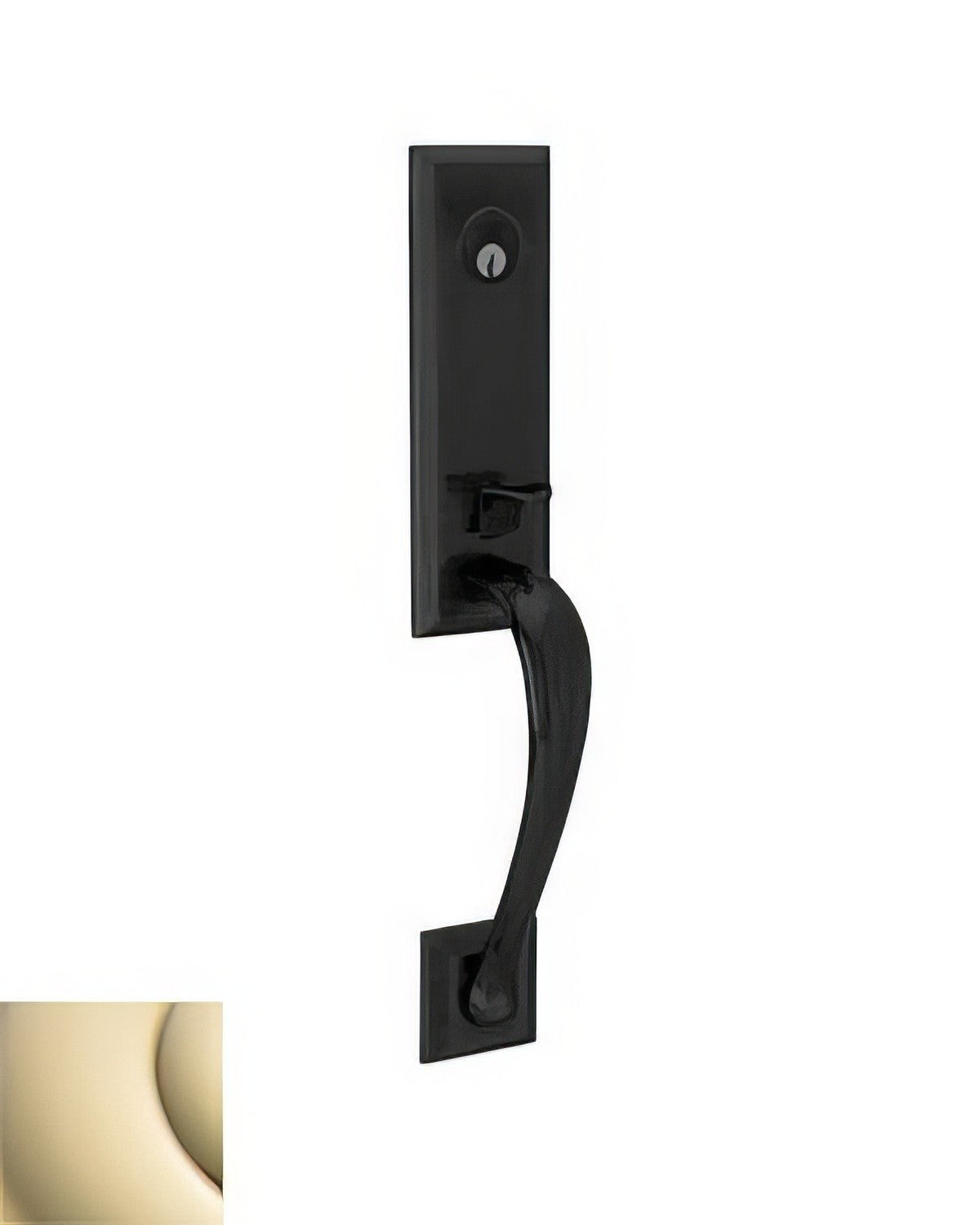 Baldwin M502003LFD lifetime polished brass dummy entry handleset