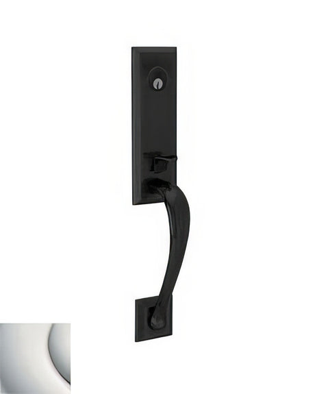 Baldwin M502055LENT lifetime polished nickel single cylinder mortise handleset