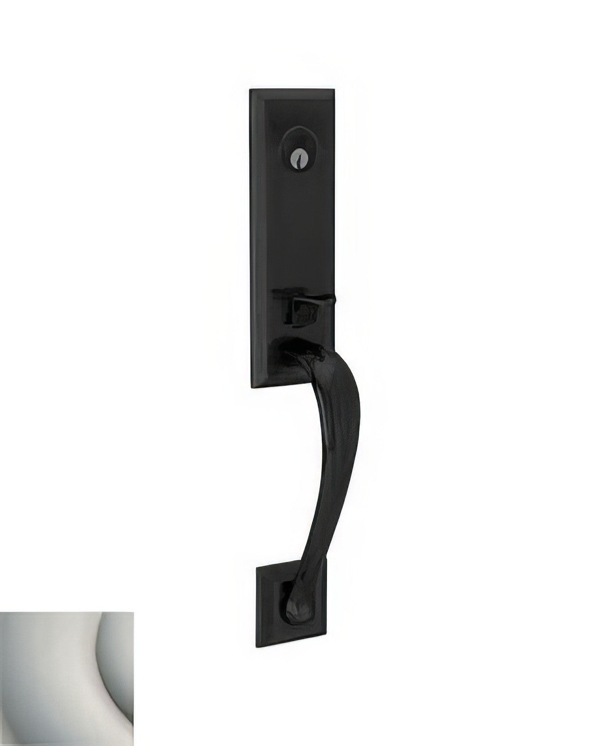 Baldwin M502056LENT lifetime satin nickel single cylinder mortise handleset