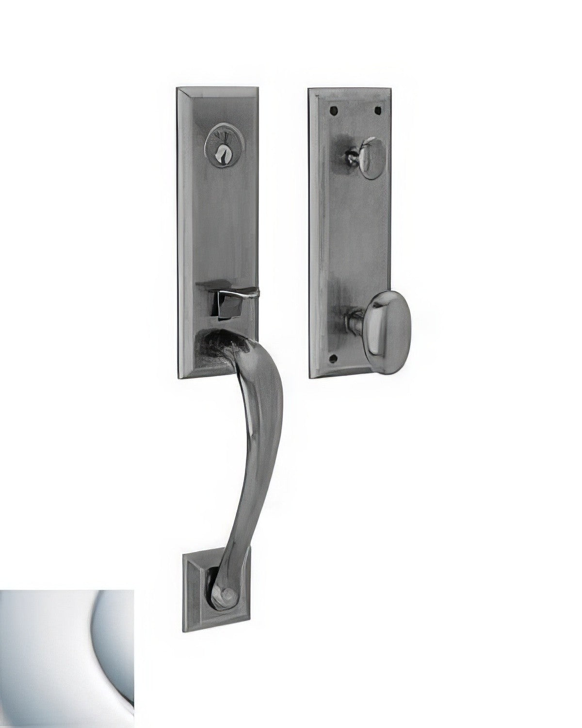 Baldwin M502260FD polished chrome dummy entry handleset
