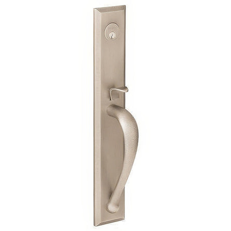 Baldwin M504056RENT lifetime satin nickel single cylinder mortise handleset