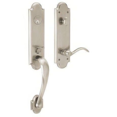 Baldwin M512056LENT lifetime satin nickel single cylinder mortise handleset