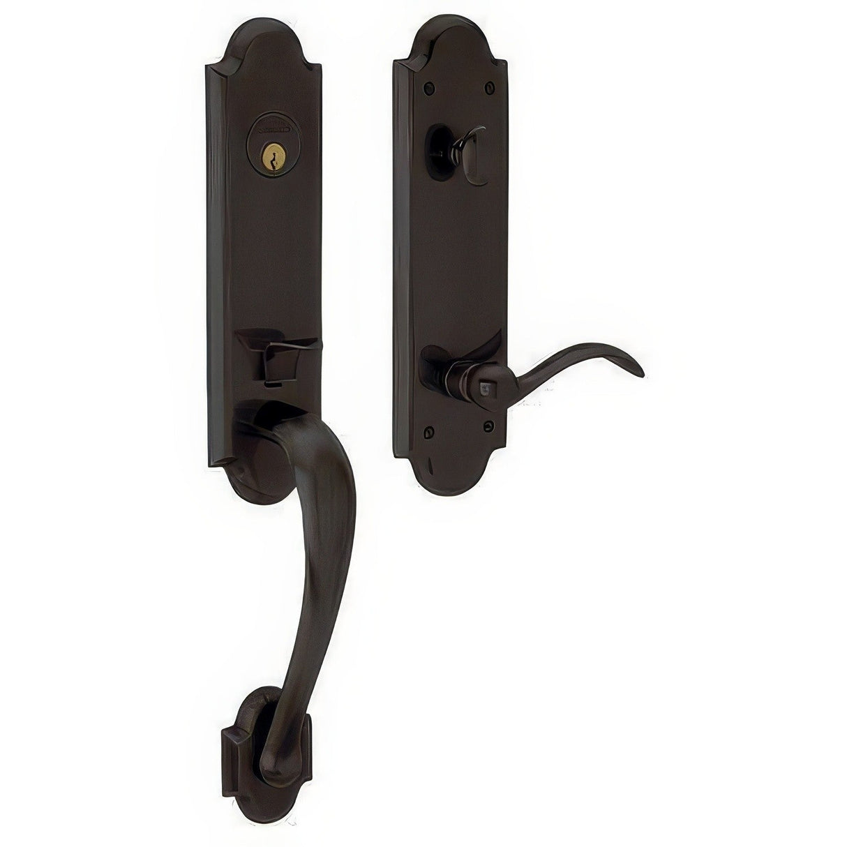 Baldwin M512102RFD oil rubbed bronze dummy entry handleset