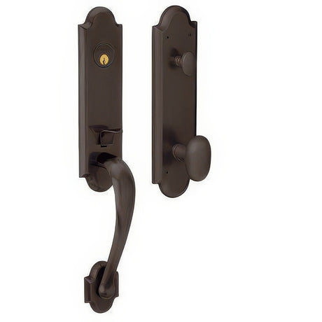 Baldwin M512112ENTR venetian bronze single cylinder mortise handleset