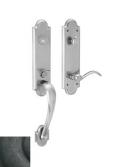 Baldwin M512402LENT distressed oil rubbed bronze single cylinder mortise handleset