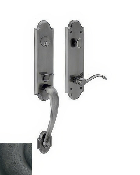 Baldwin M512402RENT distressed oil rubbed bronze single cylinder mortise handleset