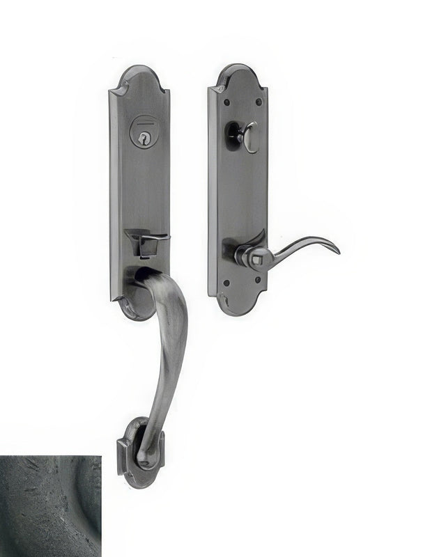 Baldwin M512402RENT distressed oil rubbed bronze single cylinder mortise handleset