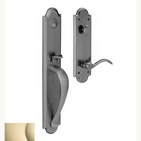 Baldwin M514003RFD lifetime polished brass dummy entry handleset