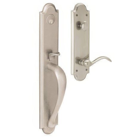 Baldwin M514056LENT lifetime satin nickel single cylinder mortise handleset