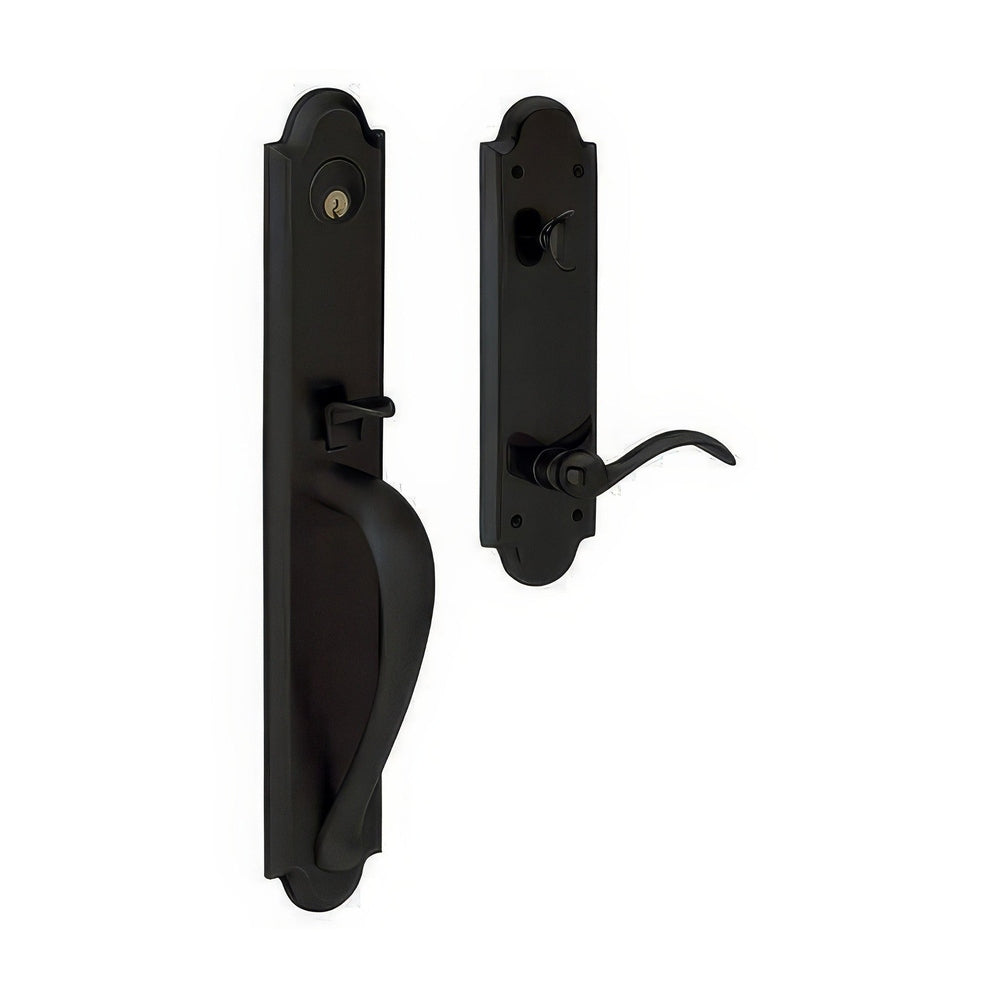 Baldwin M514190RFD satin black dummy entry handleset