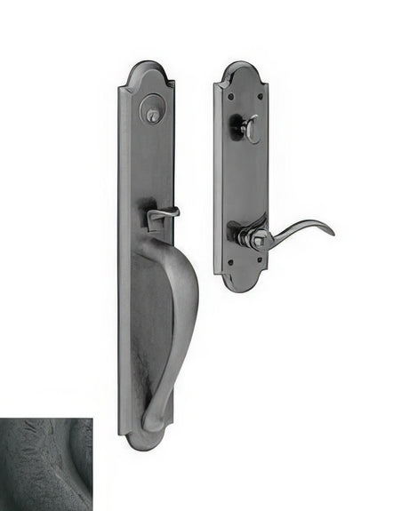 Baldwin M514402LENT distressed oil rubbed bronze single cylinder mortise handleset