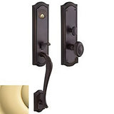 Baldwin M522031ENTR non lacquered brass single cylinder mortise handleset