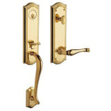 Baldwin M522031LFD non lacquered brass dummy entry handleset
