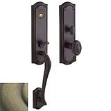 Baldwin M522050ENTR satin brass and black single cylinder mortise handleset