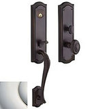 Baldwin M522055ENTR lifetime polished nickel single cylinder mortise handleset