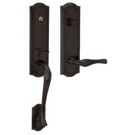 Baldwin M522102RENT oil rubbed bronze single cylinder mortise handleset