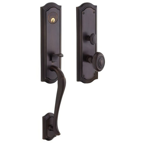 Baldwin M522112ENTR venetian bronze single cylinder mortise handleset