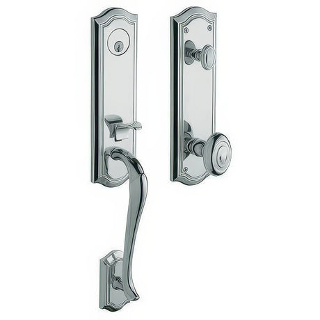 Baldwin M522260FD polished chrome dummy entry handleset