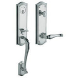 Baldwin M522260LENT polished chrome single cylinder mortise handleset