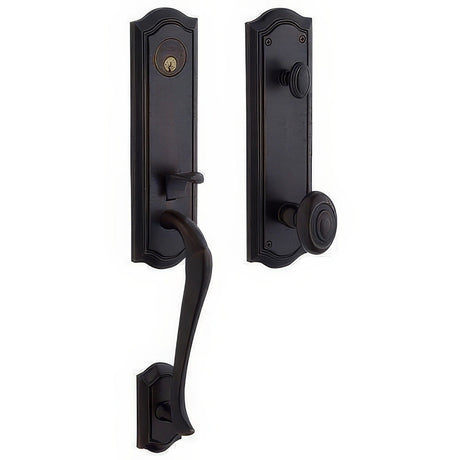 Baldwin M522402FD distressed oil rubbed bronze dummy entry handleset