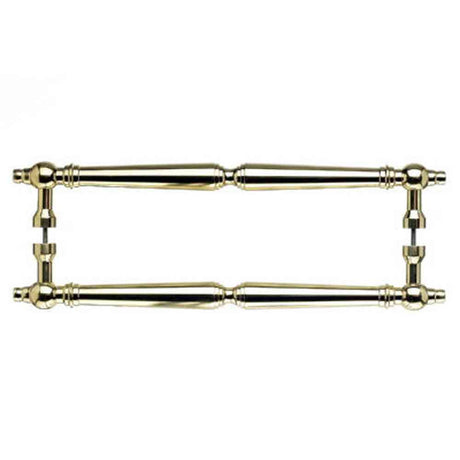 Top Knobs M729-18 PAIR polished brass door pull