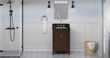 Jeffrey Alexander Theodora 24" Dark Walnut Single Sink Bathroom Vanity with Black Granite Top - 8 in. Widespread Faucet Top product image 6
