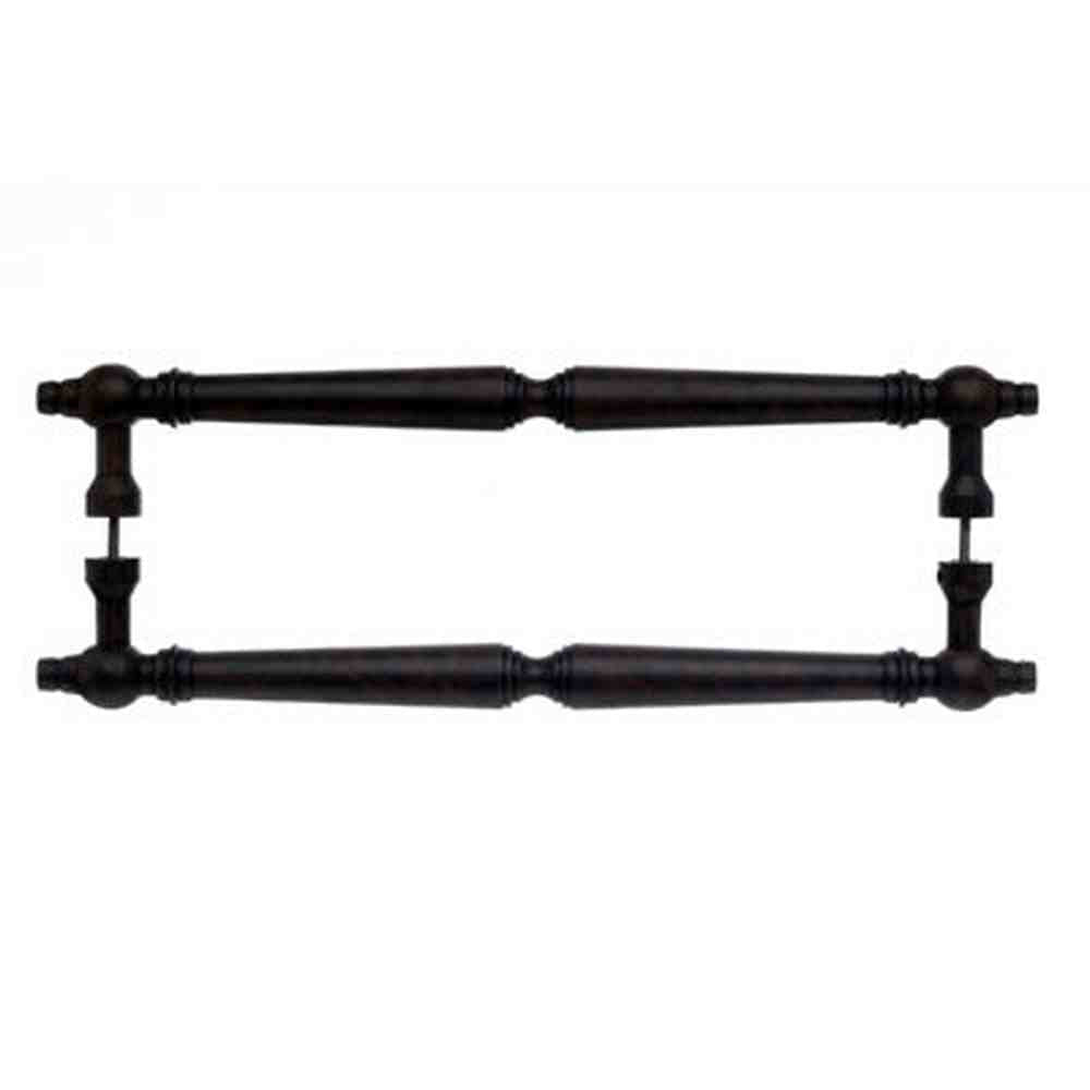 Top Knobs M802-18 PAIR patina rouge door pull