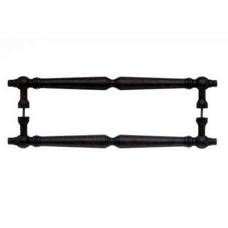 Top Knobs M802-18 PAIR patina rouge door pull