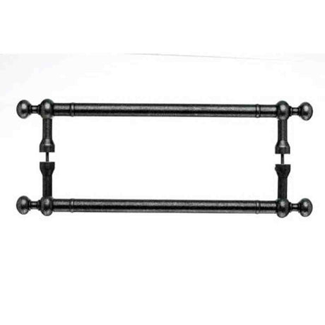 Top Knobs M837-12 PAIR pewter door pull