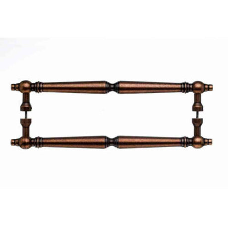 Top Knobs M858-18 PAIR old english copper door pull
