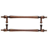Top Knobs M860-18 PAIR old english copper door pull