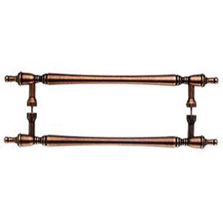 Top Knobs M860-18 PAIR old english copper door pull