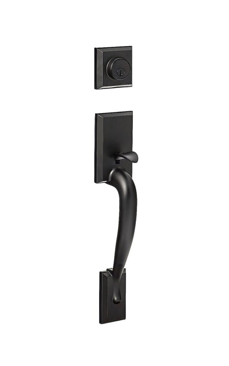Sure-Loc MA507-G2 FBL flat black single cylinder handleset with trim