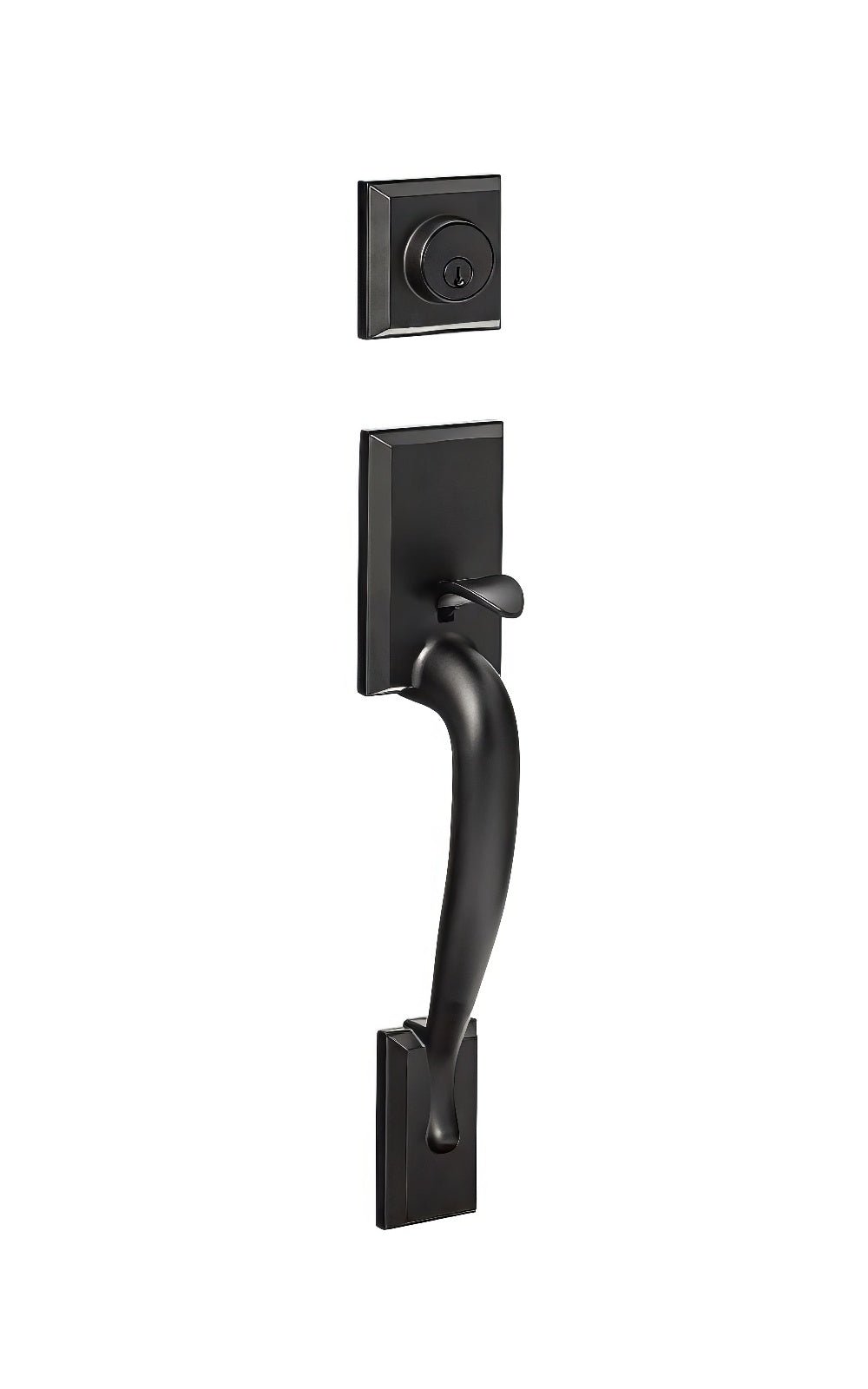 Sure-Loc MA507-G2 FBL flat black single cylinder handleset with trim