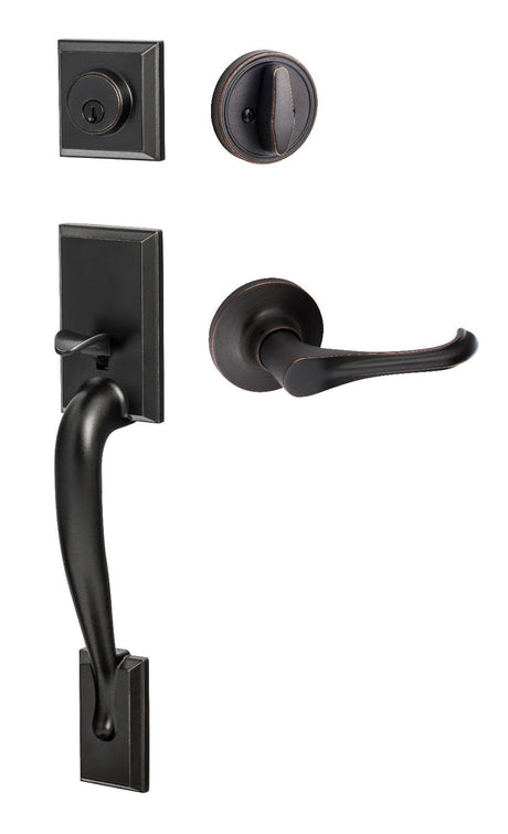 Sure-Loc MA507-HA 11P vintage bronze single cylinder handleset with trim