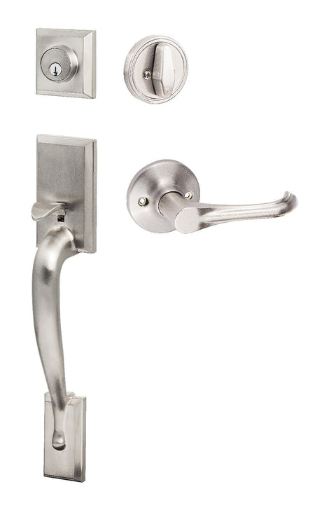 Sure-Loc MA507-HA 15 satin nickel single cylinder handleset with trim