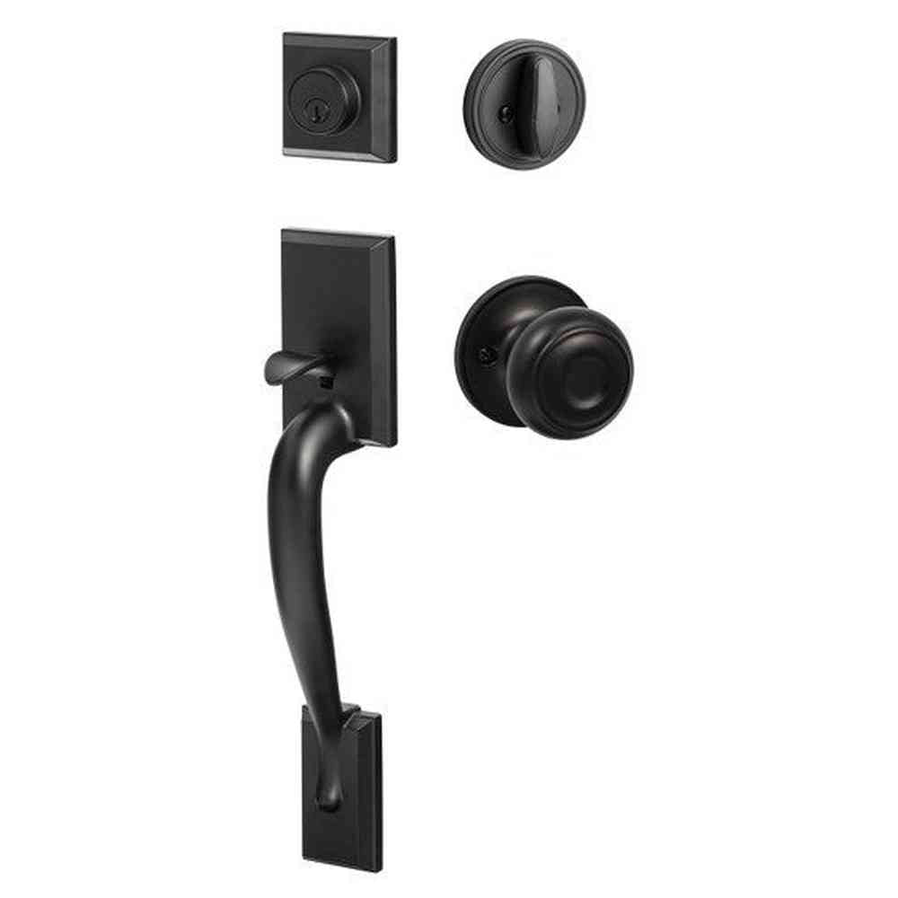 Sure-Loc MA507-JN FBL flat black single cylinder handleset
