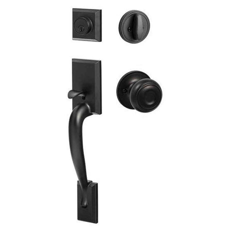 Sure-Loc MA507-JN FBL flat black single cylinder handleset