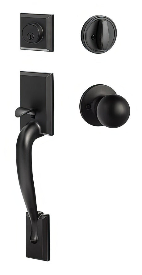 Sure-Loc MA507-TA FBL flat black single cylinder handleset
