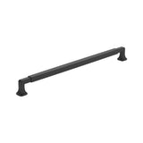 Amerock BP37401FB Stature 12-5/8 inch (320mm) Center-to-Center Matte Black Cabinet Pull